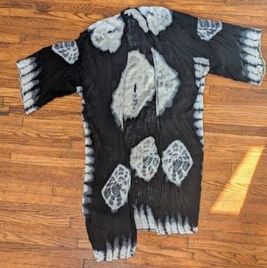 Woven Heart Monochrome Kimono